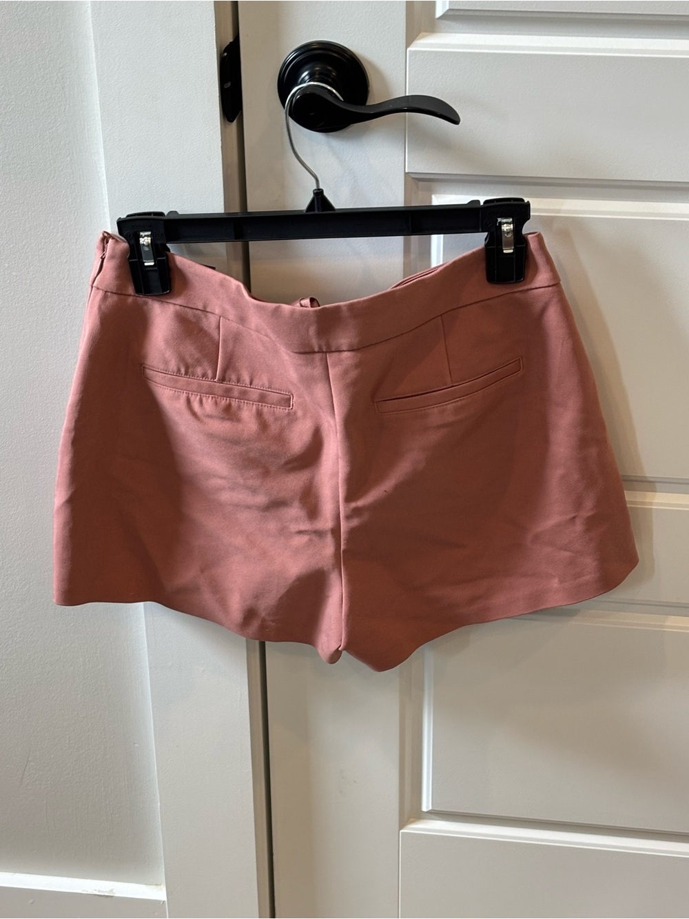 Express High-Waist Lace-Up Shorts in Dusty Rose - Picture 2 of 5